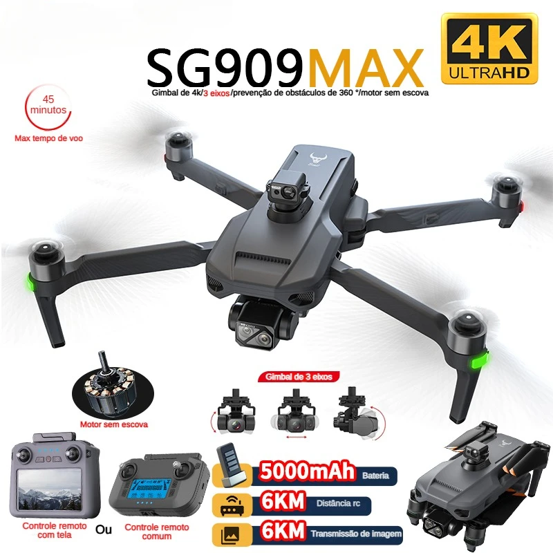 ZLL SG909 SG909MAX Professiona - đánh giá và giá Drone Gimbal 3 Axis